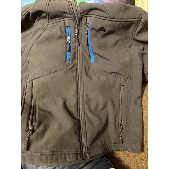 Youth Boys Large 14/16 Snozu Performance Outerwear Full Zip Shell Jacket Black - Picture 1 of 5